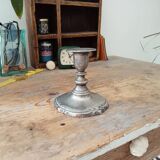 Vintage pewter candle holder