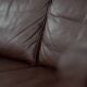 Vintage Mid-Century Scandinavian Modern Brown Leather Sofa, 1970s