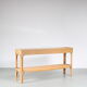 1970s Wicker with bamboo console table from italy