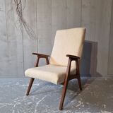 Faux fur armchair