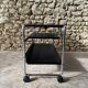 Occasional furniture / hi-fi furniture on chrome metal wheels – Habitat