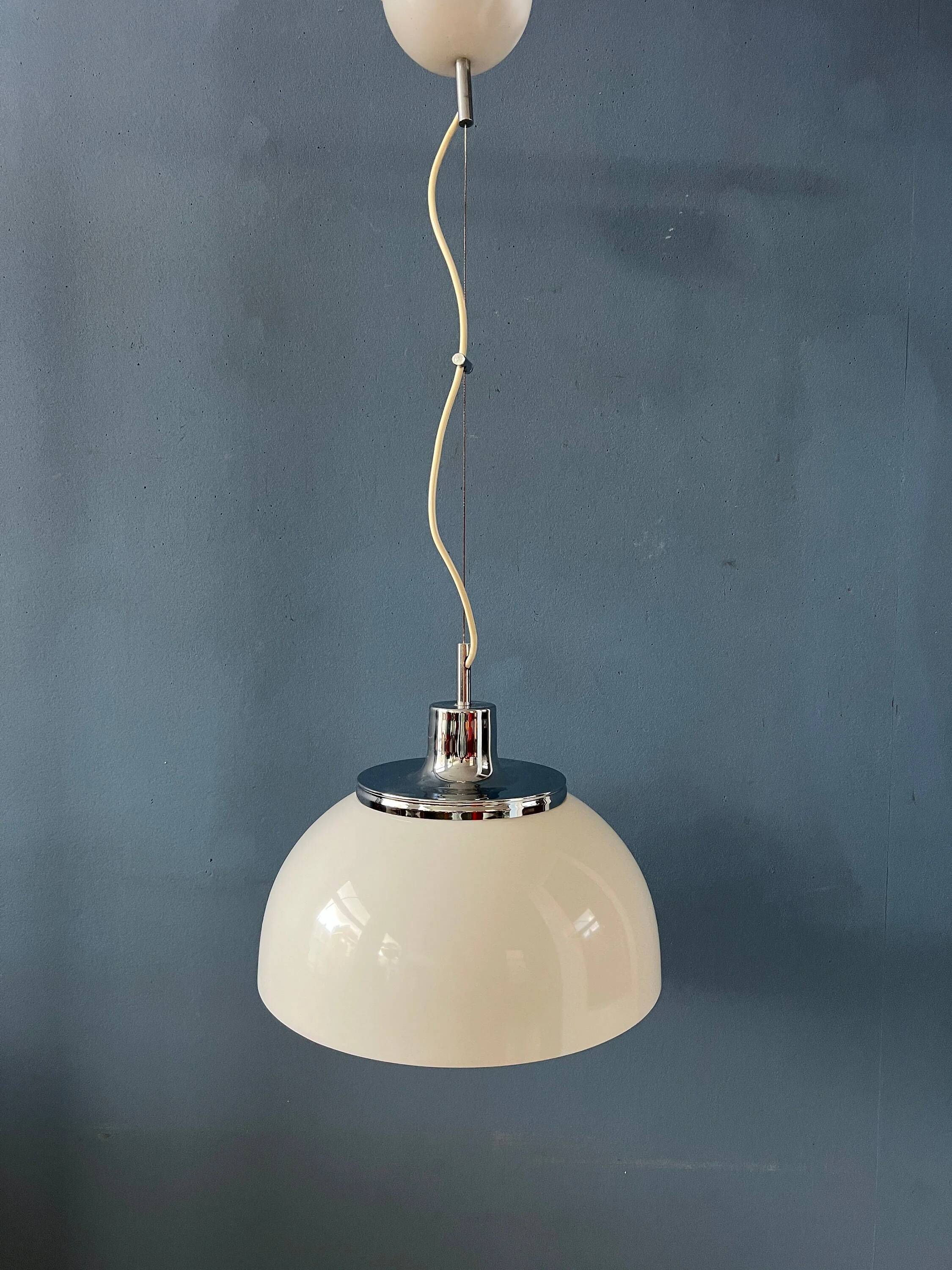 White Guzzini Faro suspension in plexiglass