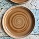 4 flat plates in stoneware