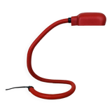 Flexible red snake lamp from the 80s