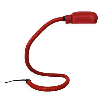 Lampe serpent flexible rouge années 80