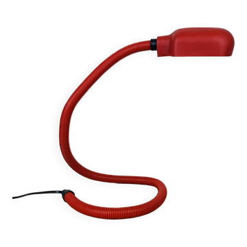 Flexible red snake lamp from the 80s.