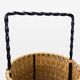 Braided bamboo umbrella holder