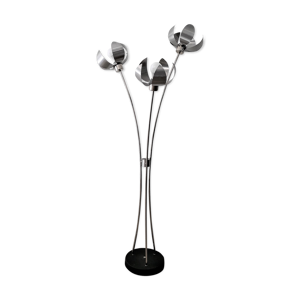 lampadaire fleurs inox