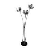 Lampadaire fleurs inox et chrome, 1960 - 1970