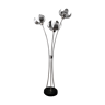 Lampadaire fleurs inox et chrome, 1960 - 1970