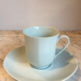 Service at vintage sky blue Limoges coffee