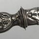Serving cutlery, salad cutlery, in filled silver, minerva hallmarks