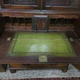 Mahogany secretary with display cabinet