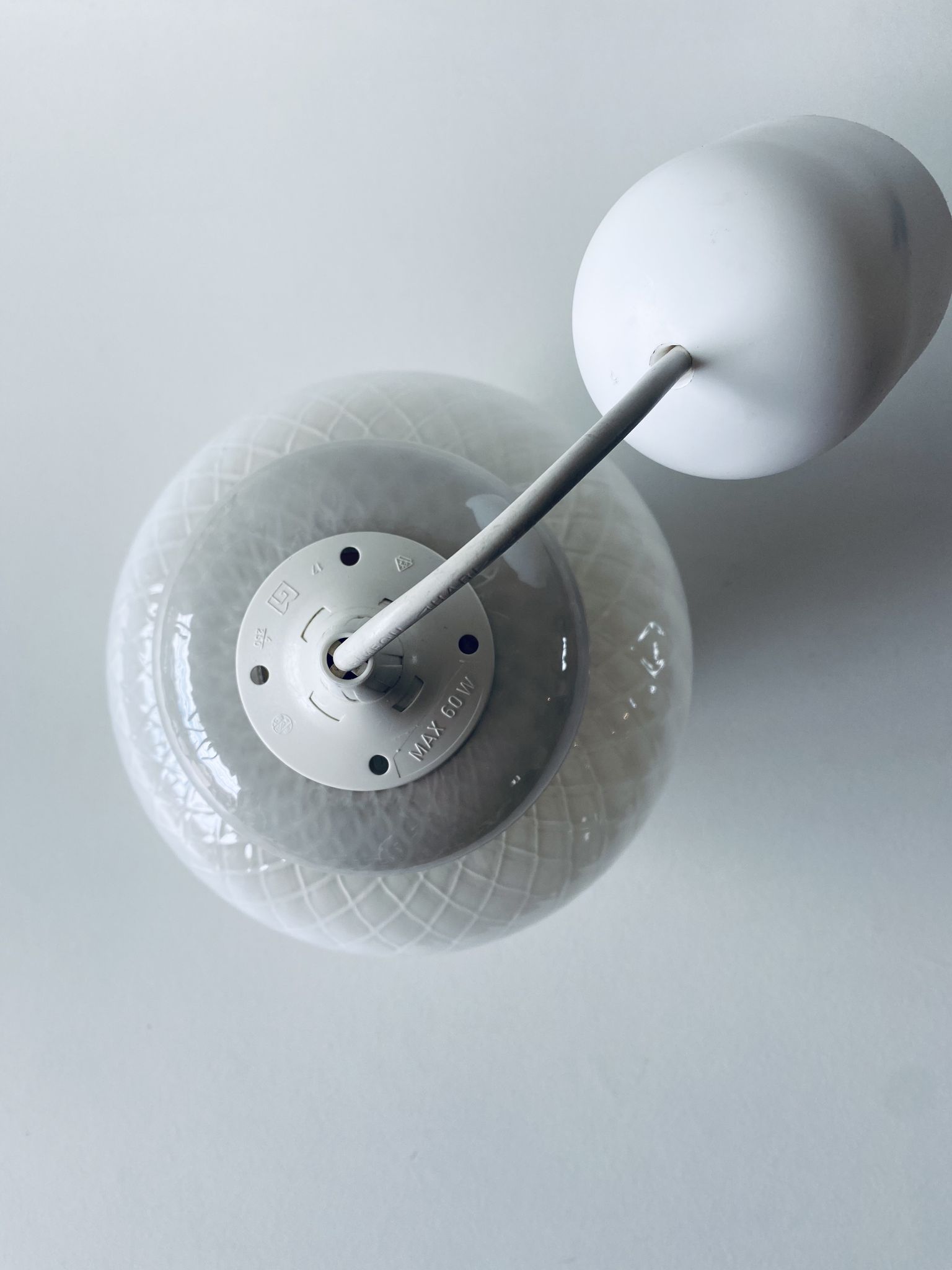 Glass hanging lamp