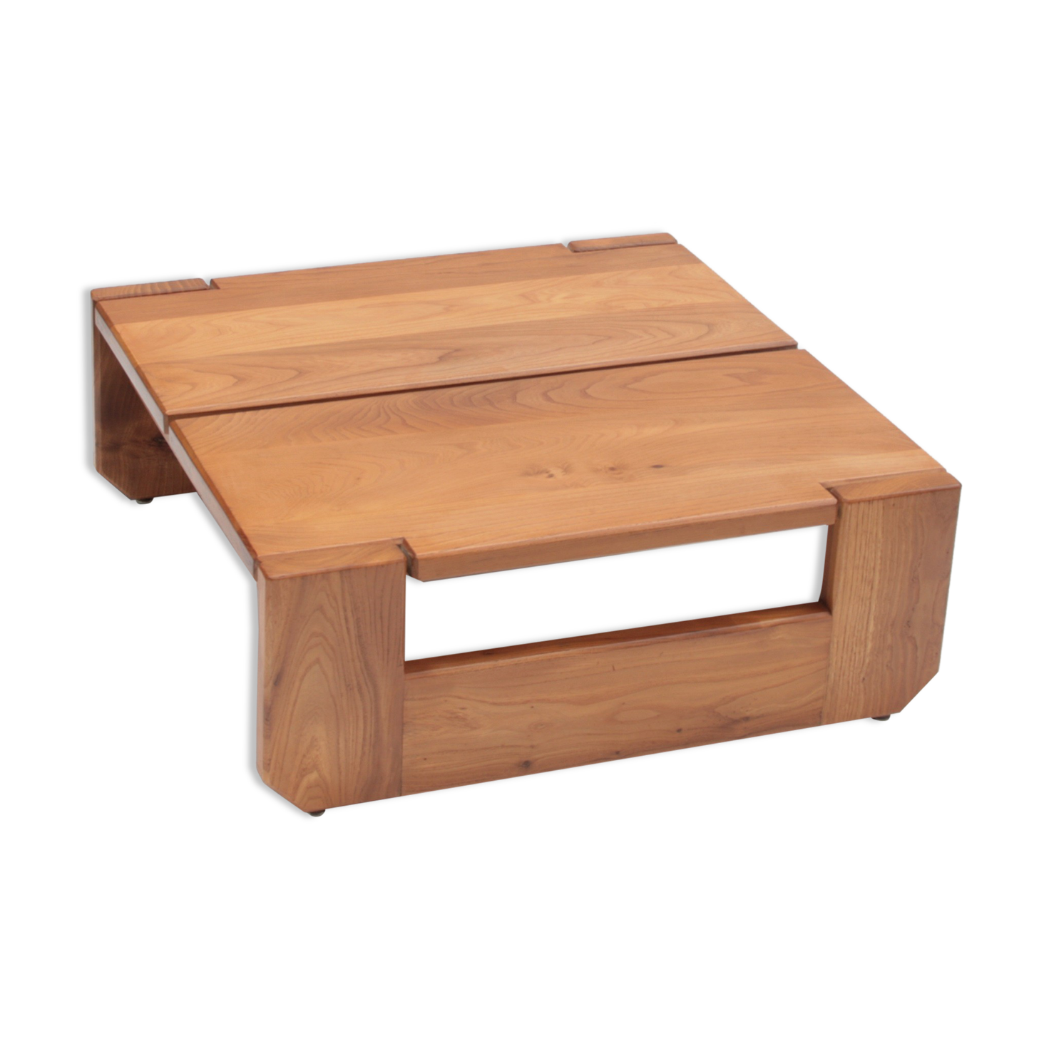 Table basse en orme par la Maison Regain, 1960