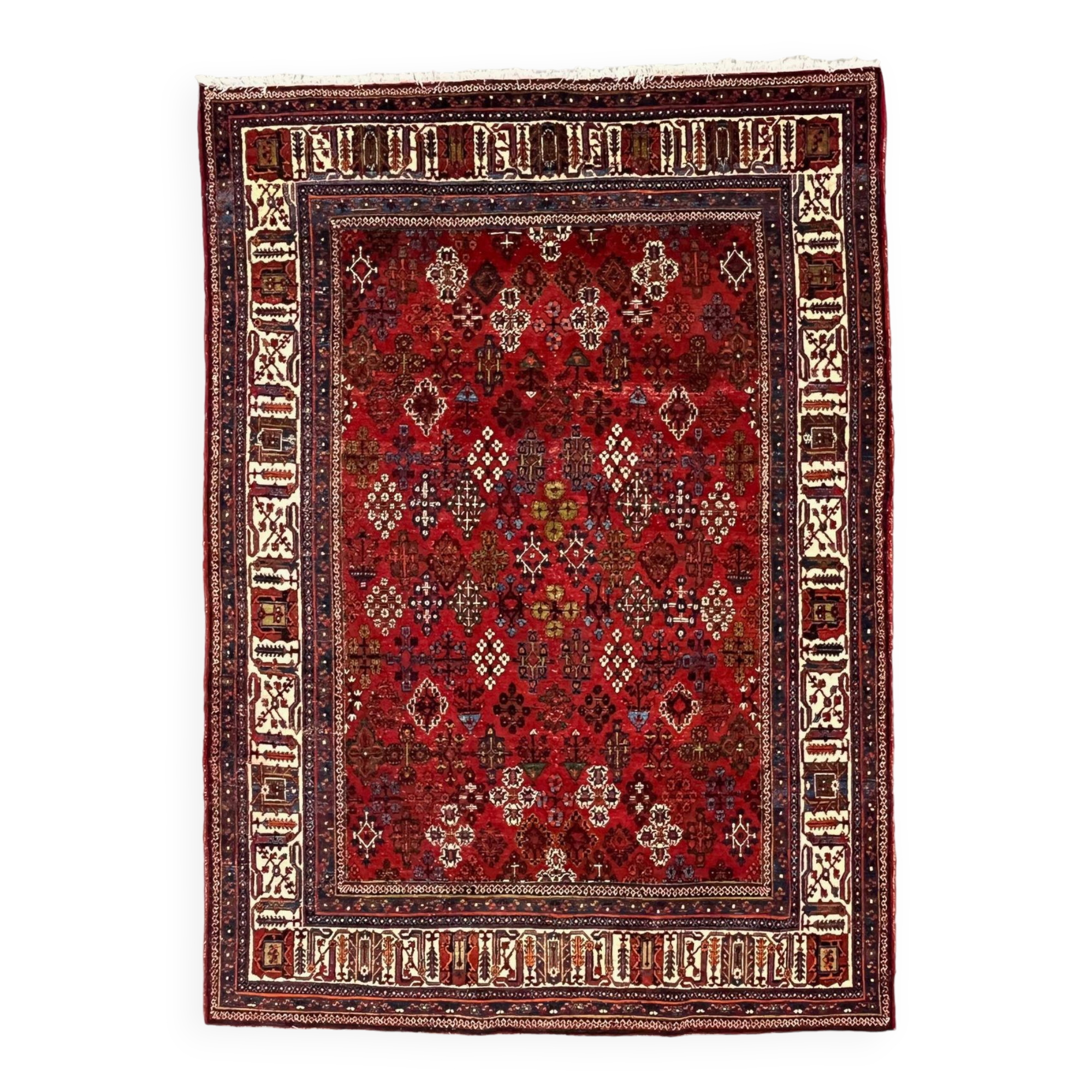 Vintage Persian Meymeh Rug, Wool Oriental HandMade Rug 328x236 cm