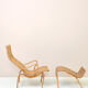 'Pernilla' armchair and footstool designed by Bruno Mathsson