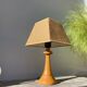 Light turned wood lamp o