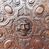 Renaissance oak carved buffet cabinet