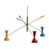 Chandelier pendulum Italian style year 50 to 3 adjustable arms