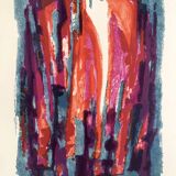 Honoré-marius bérard, gloria, 1950-51. original lithograph signed in pencil