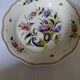 Flat plate Rouen earthenware