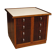 Commode design française en acajou bois de rose et hêtre