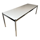 USM Haller desk in pearl grey laminate