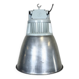 Vintage Silver Industrial Factory Pendant Lamp from Elektrosviti, 1960s