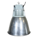Vintage Silver Industrial Factory Pendant Lamp from Elektrosviti, 1960s