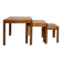 Set of 3 Nesting Tables, Wood, Italy, 1960s