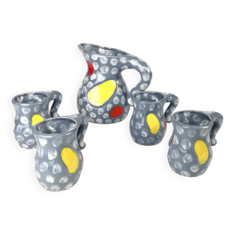 Vallauris 5-piece drinks set, 1970