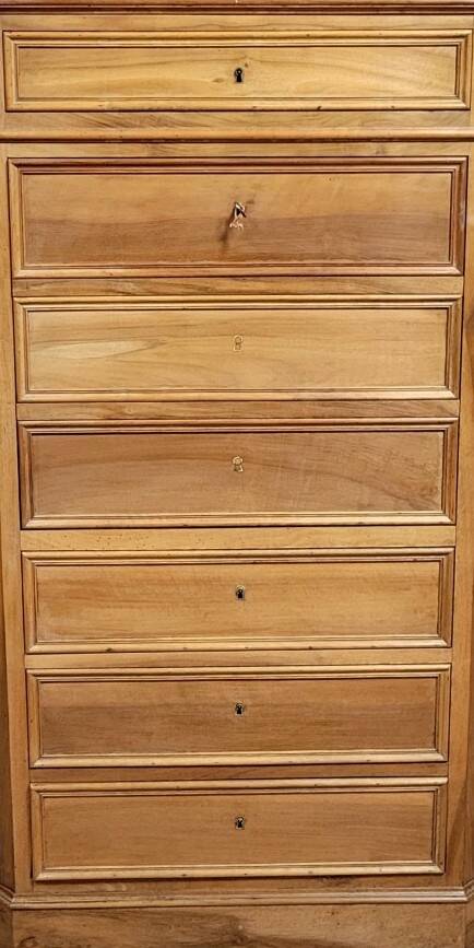 Walnut weekly secretary – Louis-Philippe period, 19th century
