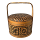 Boho chic Chinese Bamboo Bamboo Braided Basket - Bakul Siah