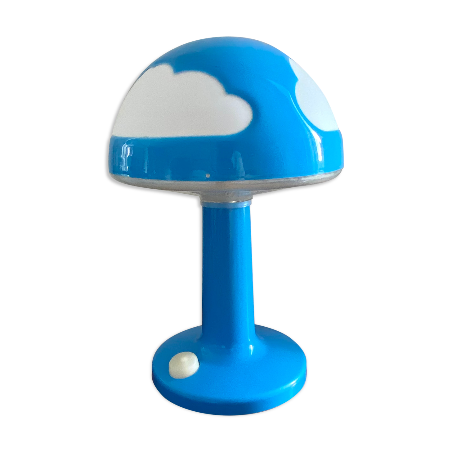 Mushroom lamp cloud Skojig Ikea blue design Henri Preutz