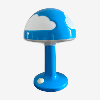 Lampe champignon nuage Skojig Ikea bleu design Henri Preutz