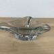 Empty ashtray trilobed crystal bag Daum