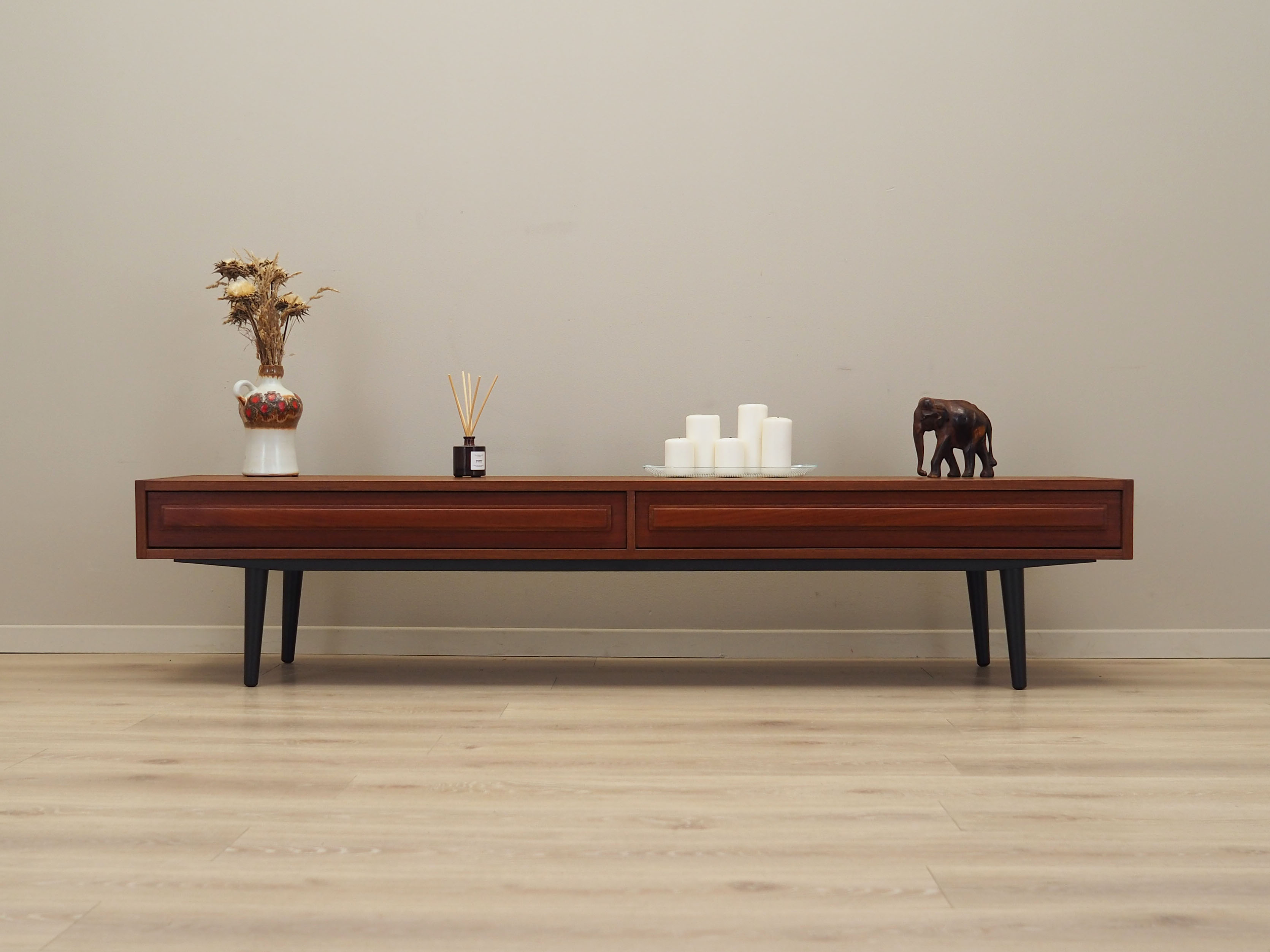 Teak lowboard, Danish design, 1970s, production: Denmark