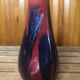 Old soliflore vase ceramic red blue black 70s vintage #a411