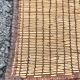 Mauritanian African mat in leather and reeds