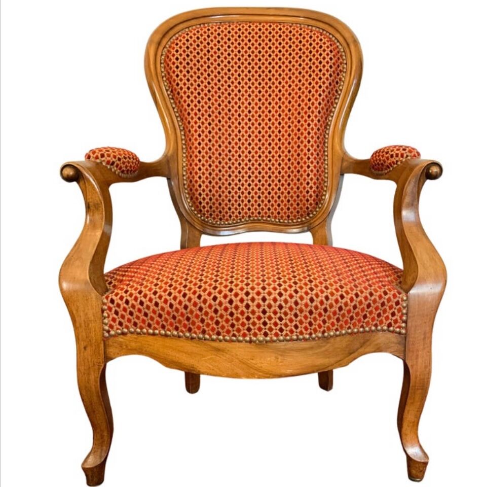 Louis XV Style Cabriolet armchair, circa 1850