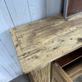 Raw pitch pine sideboard