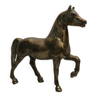 Vintage brass horse