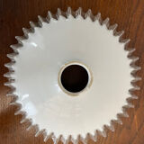 Vintage white opaline suspension