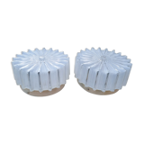 Paire de plafonniers design années 70