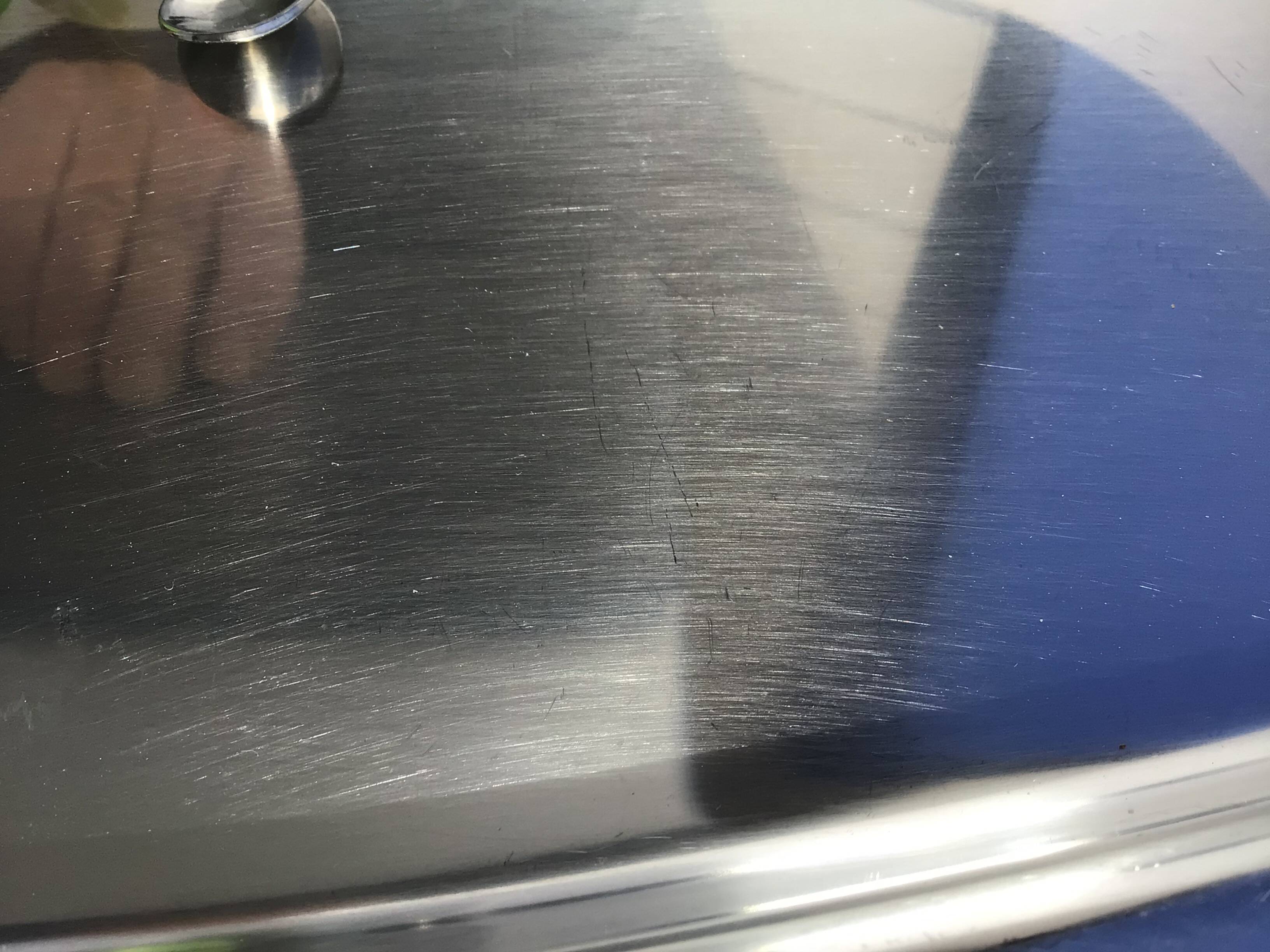 England rectangular stainless steel tray with rounded corners