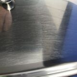 Plateau rectangulaire en inox par Cavalier England