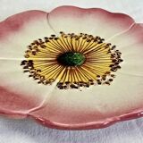 4 plates slip eglantine Massier Vallauris