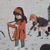 Map displays school lesson fall vintage 1967