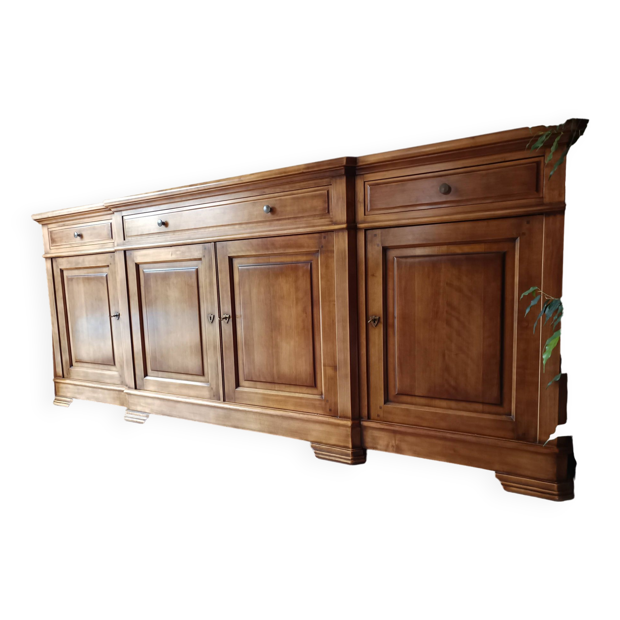 Louis Philippe style sideboard in solid cherry wood